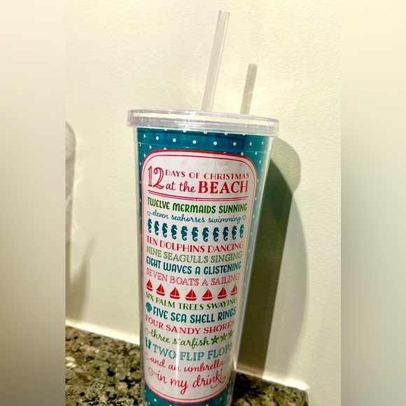 12 Days of Christmas at the Beach - 20 oz Tumbler - Picture 3 of 6